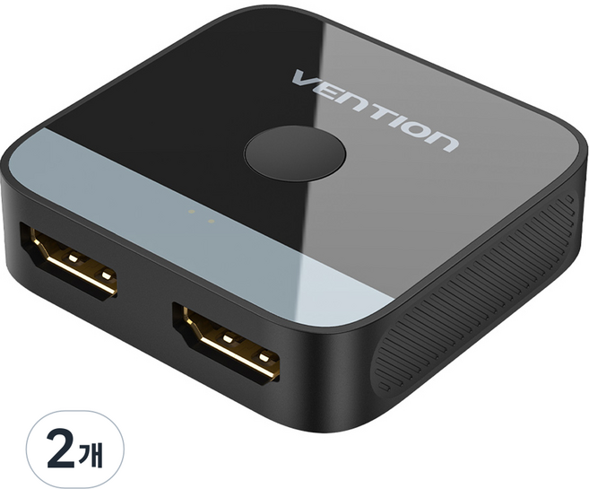 벤션 프리미엄 4K 양방향 HDMI 2.0 분배기, 2개, 블랙