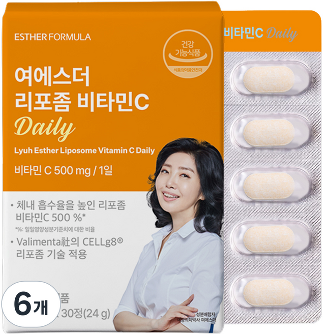에스더포뮬러 여에스더 리포좀 비타민C Daily 24g, 6개, 30정