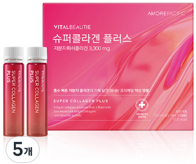 바이탈뷰티 슈퍼콜라겐 플러스 30회분 30p, 5개, 750ml
