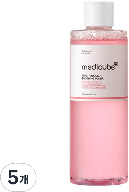 메디큐브 피디알엔 핑크 시카 수딩 토너, 250ml, 5개 - 쿠팡