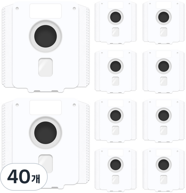 싹다 엘지 LG 코드제로 A9 A9S 올인원 타워 오브제컬렉션 호환 청소기 먼지 봉투, 40개