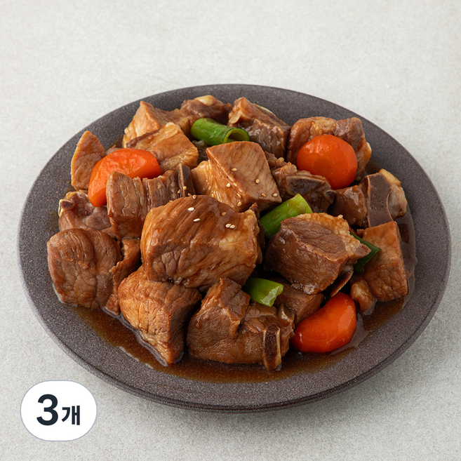 곰곰 한돈 양념 한입 찜갈비, 3개, 500g