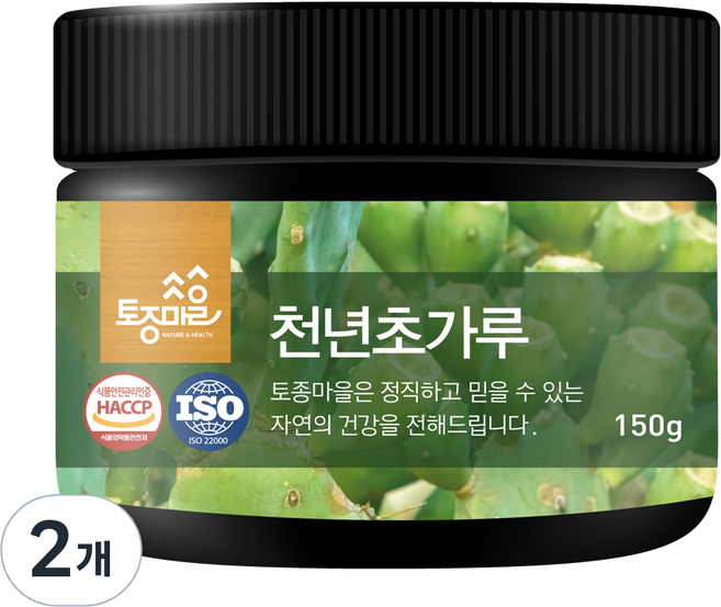 토종마을 천년초가루, 2개, 150g