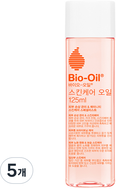 바이오오일 멀티 스킨케어 오일, 5개, 125ml