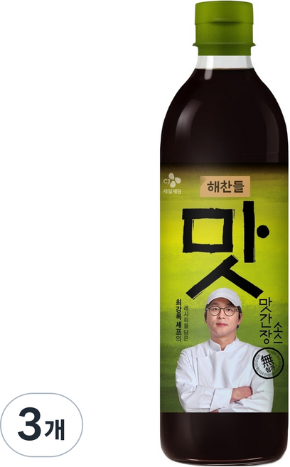 CJ Haechandle 好餐得 收錄崔強祿主廚食譜的美味醬油, 3個, 450ml