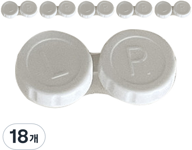 피어니스트 슬림 렌즈 케이스, 화이트, 18개