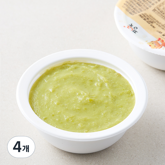 짱죽 반찬 완두콩고구마스프, 150g, 4개