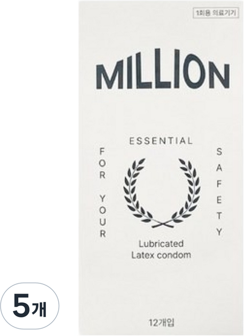 유니더스 밀리언 콘돔, 12개입, 5개
