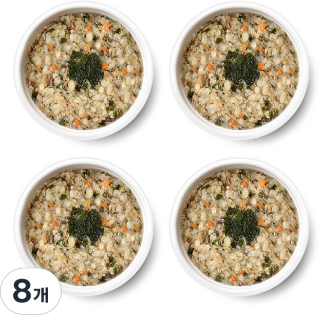 엘빈즈 이지밀 한우미역진밥 실온이유식, 한우 미역 진밥, 110g, 8개