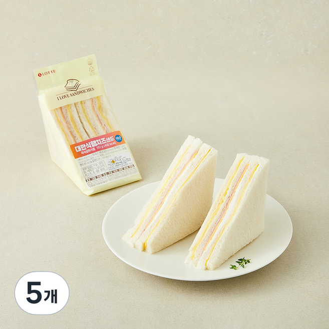 쉐푸드 대만식 햄치즈샌드, 151g, 5개