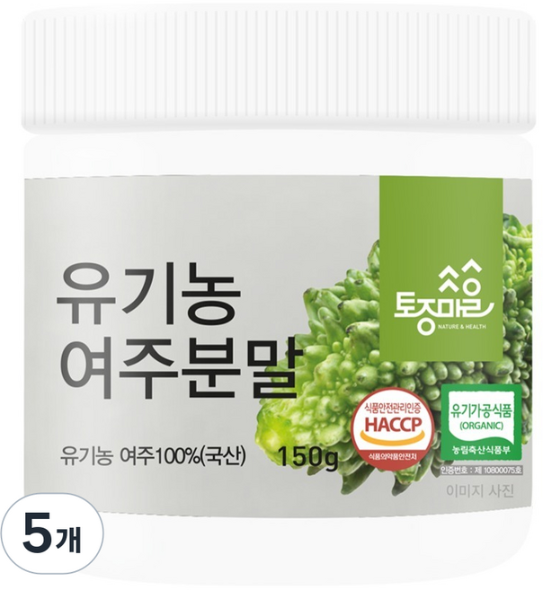 토종마을 유기농 여주분말, 150g, 5개