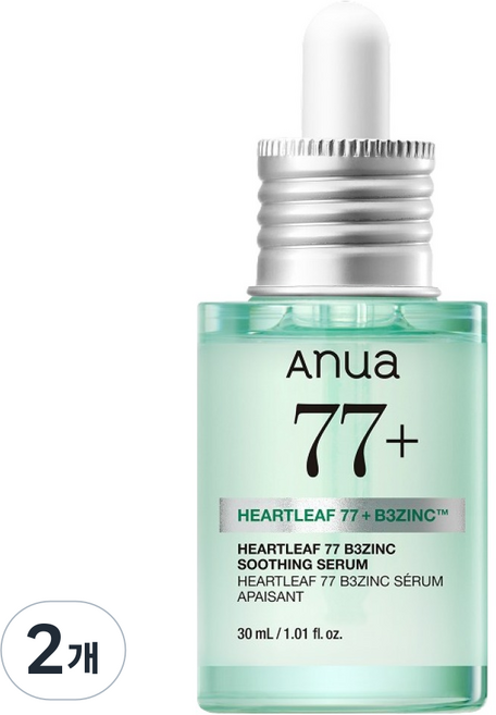아누아 어성초 77 B3징크 트러블 세럼, 2개, 30ml