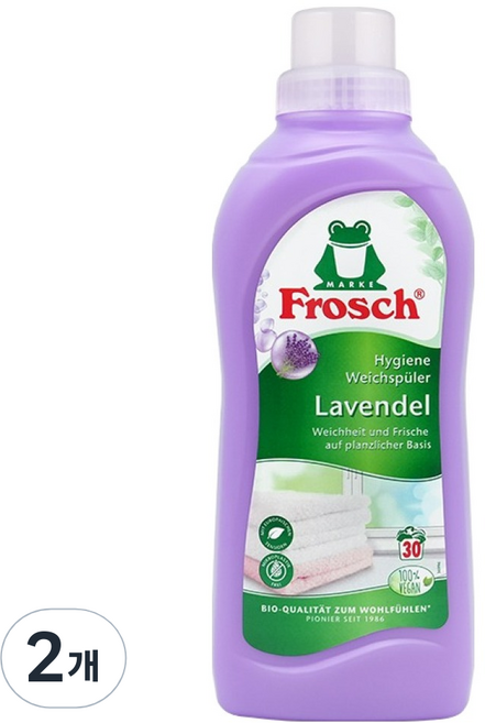 프로쉬 고농축 섬유유연제 라벤더 본품, 750ml, 2개