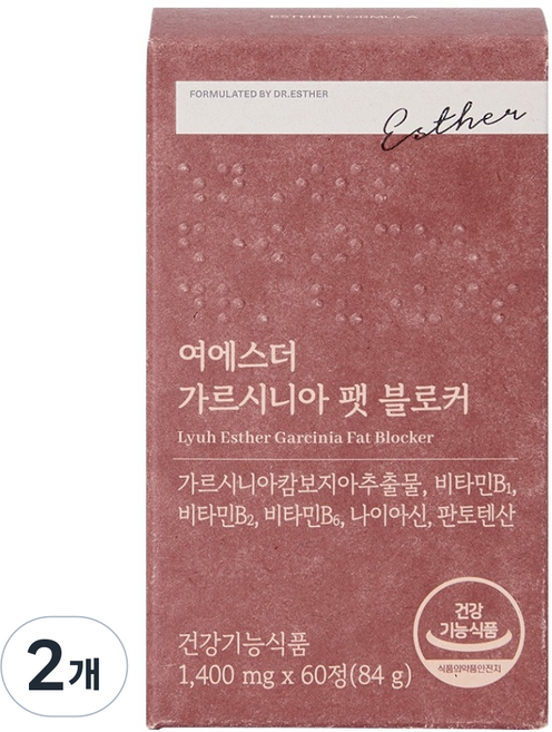 에스더포뮬러 여에스더 가르시니아 팻 블로커 84g, 2개, 60정
