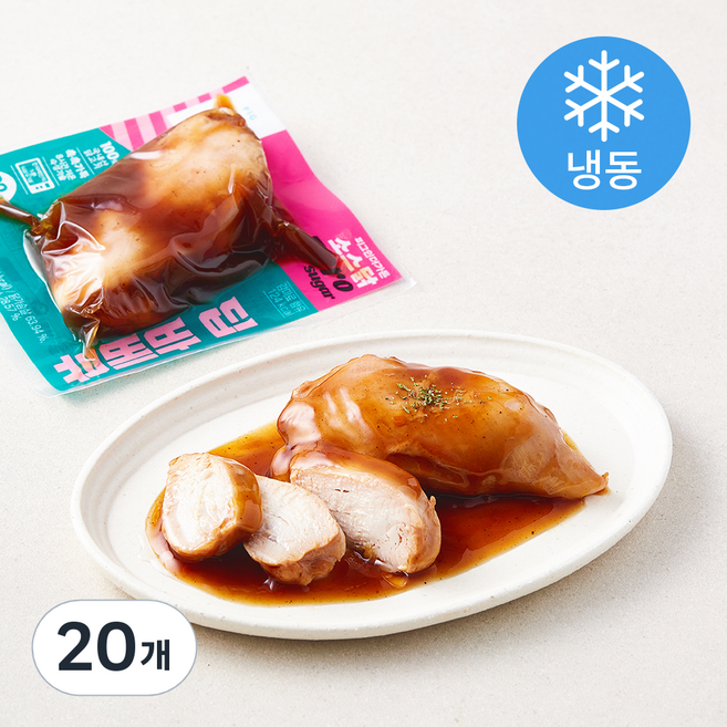 피그인더가든 소스닭가슴살 제로슈거 딥 바비큐 (냉동), 140g, 20개, 1개입