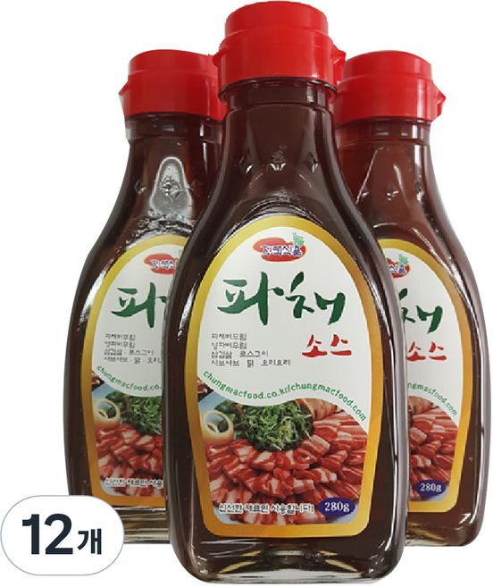 청맥 고기로스용 파채소스 3p, 280g, 12개