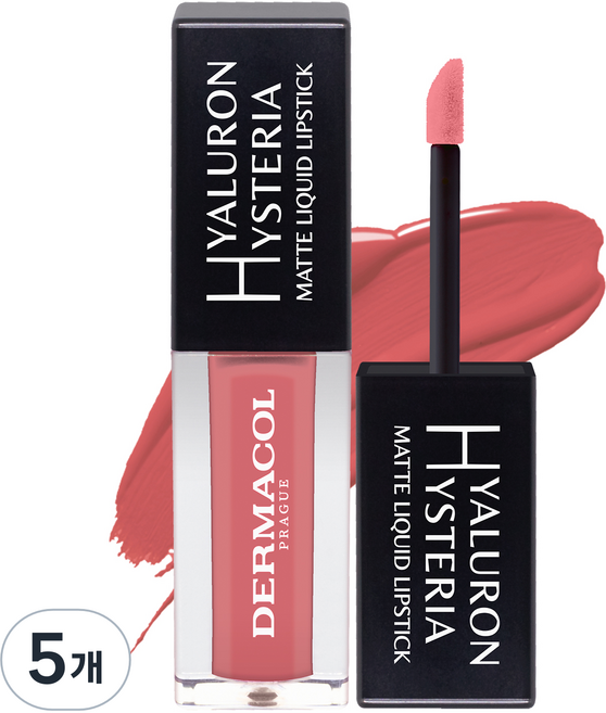 더마콜 히스테리아 매트 립틴트, 4.5ml, 4호 더스키 핑크, 5개