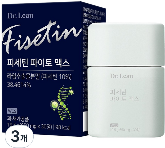 닥터린 피세틴 파이토 맥스 19.5g, 30정, 3개