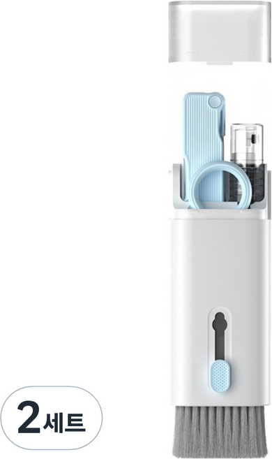 온트리 컴퓨터 휴대폰 만능 청소 브러시 세트, 스카이, 2세트