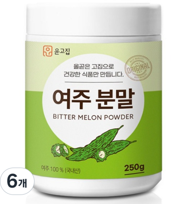 윤고집 여주분말, 250g, 6개