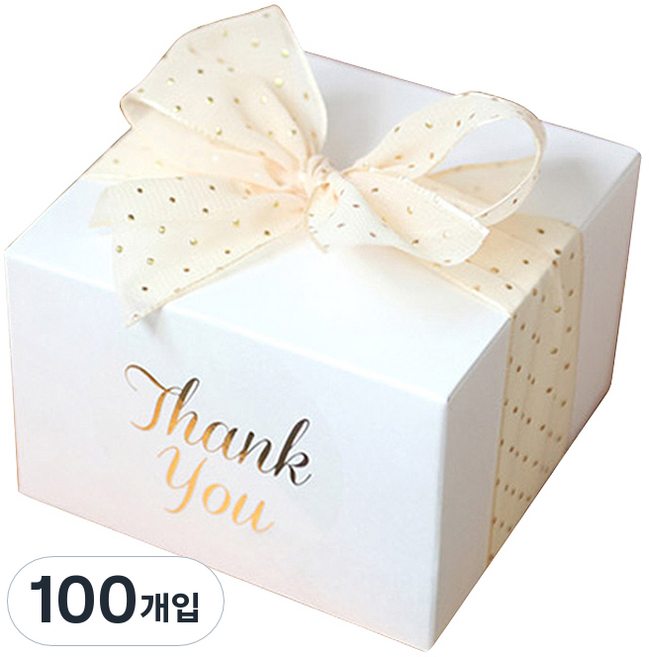 이홈베이킹 베이직 상자 10 x 6.5 cm, 화이트, 100개입