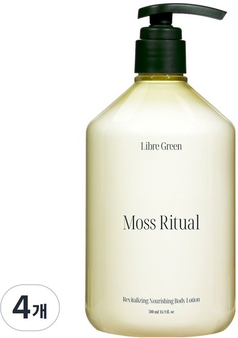 리브레그린 리바이탈라이징 너리싱 바디로션 모스 리추얼, 4개, 500ml