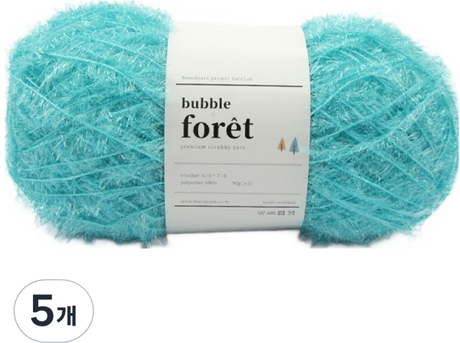 브랜드얀 버블포레 수세미실, 15 에메랄드, 5개