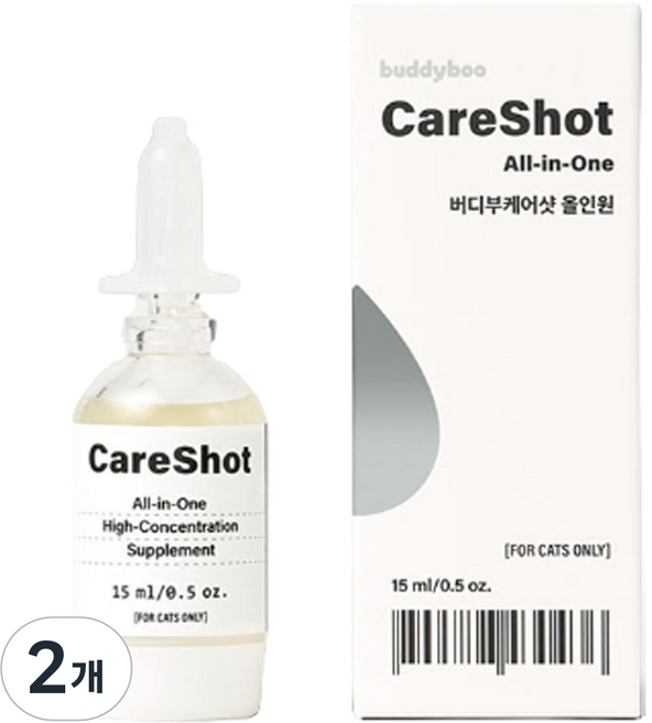 버디부 고양이 케어샷 올인원, 15ml, 종합영양제, 2개