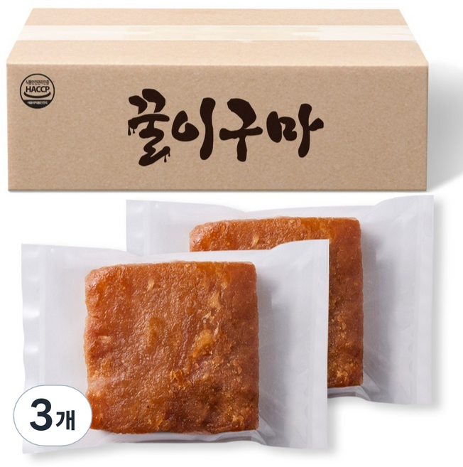 꿀이구마 수제 모약과, 500g, 3개