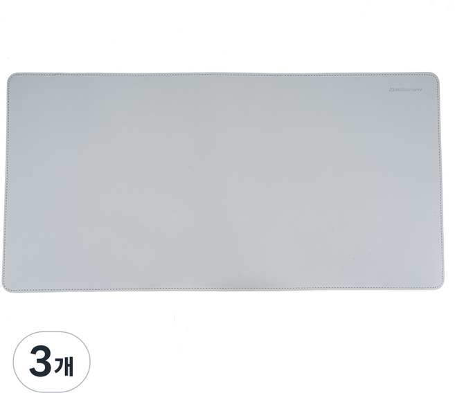 구스페리 가죽 키보드 마우스 장패드, 라이트그레이, 3개