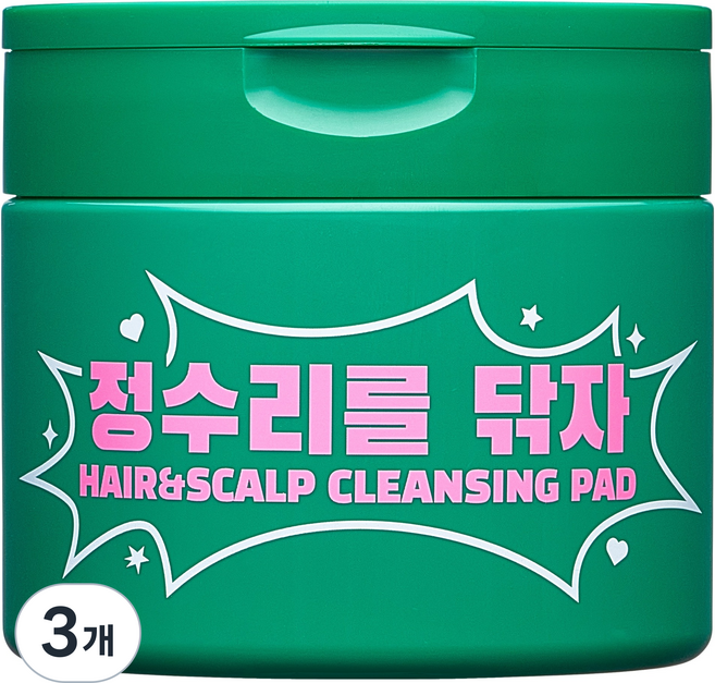 동국제약 마데카 정수리를 닦자 패드 30p, 3개, 180ml