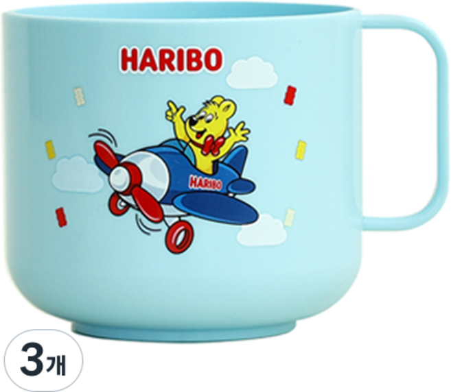 HARIBO 金熊單手杯, 3個, 飛機