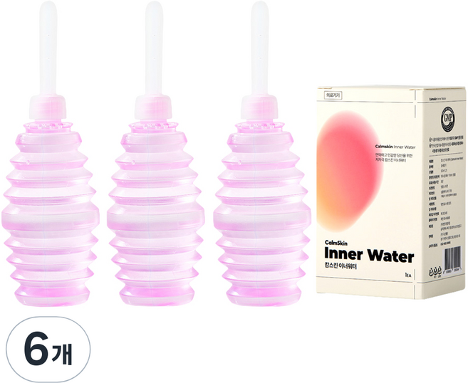 캄스킨이너워터 일회용 질세정기, 110ml, 6개