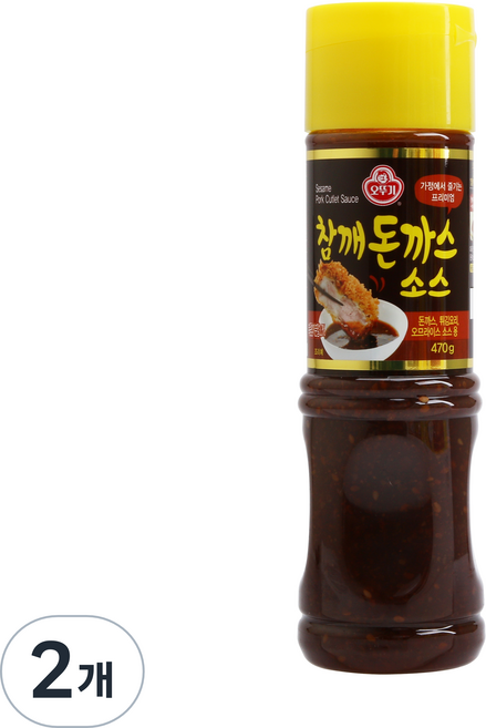 오뚜기 참깨 돈까스 소스 S, 470g, 2개
