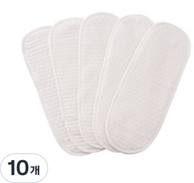 네이처수 대나무 면생리대 리필패드, 중형, 10개, 1개입