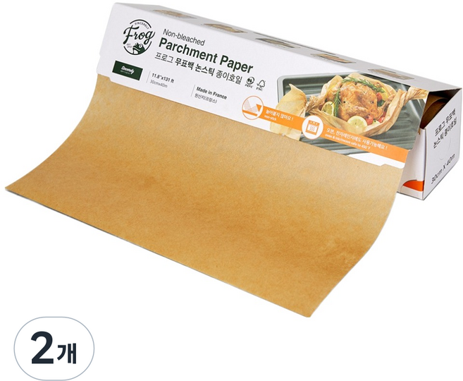 프로그 논스틱 종이호일 롤형, 40m, 1개입, 2개