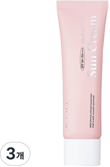 가히 징크 더마 마일드 선크림 SPF50+ PA++++, 50ml, 3개