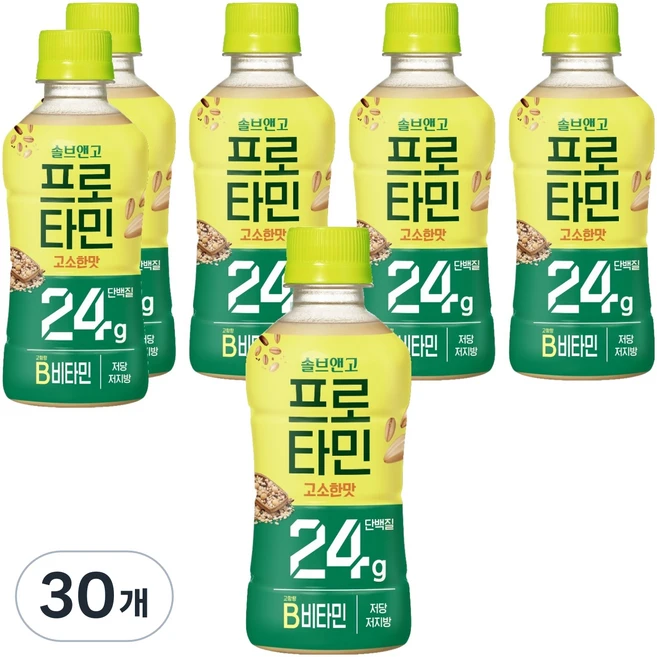솔브앤고 프로타민 고소한맛 24g 단백질, 250ml, 30개 - 쿠팡