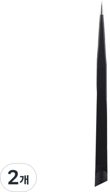 꾹꾹이 네일핀셋, 블랙, 2개