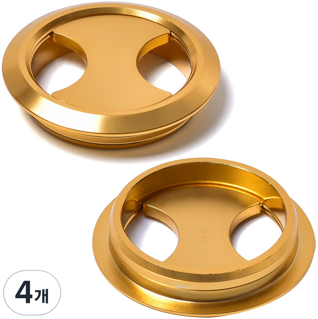손잡이세상 알루미늄 전선캡, 4개, 샴페인골드