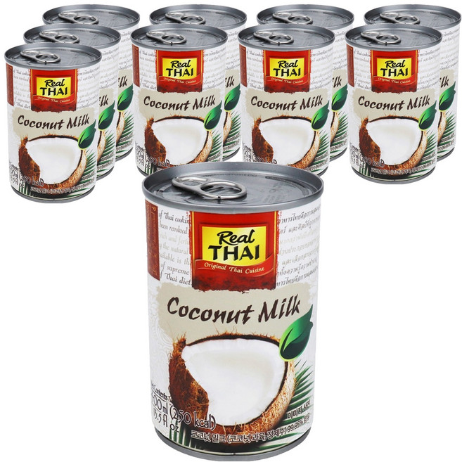 리얼타이 코코넛밀크, 400ml, 10개