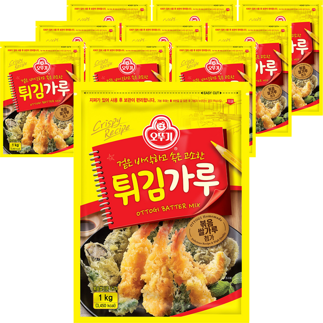 오뚜기 튀김가루, 1kg, 10개