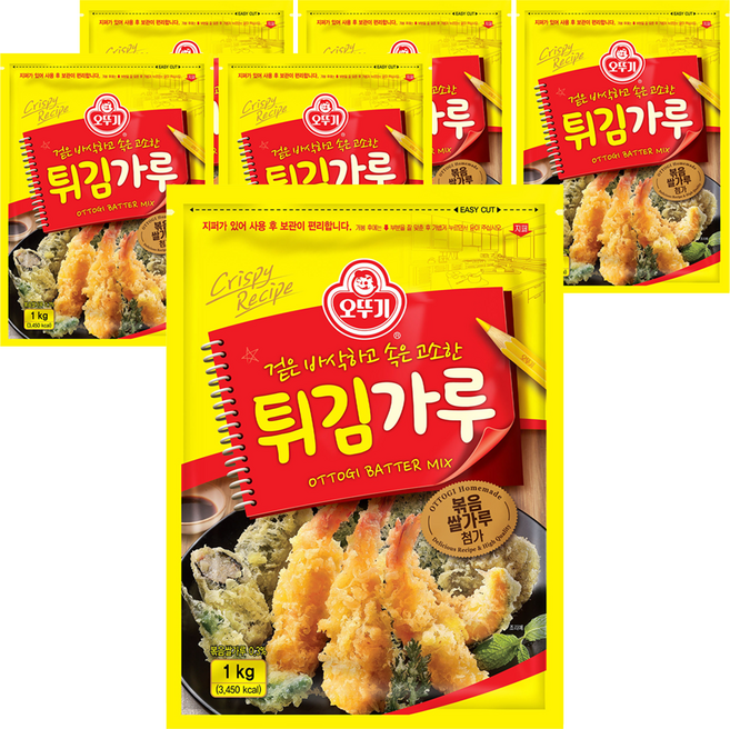 오뚜기 튀김가루, 1kg, 6개