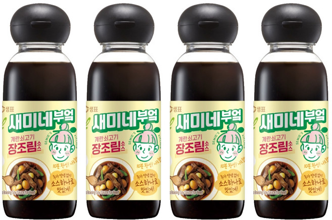 새미네부엌 계란 쇠고기 장조림소스, 300ml, 4개