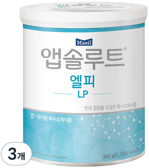 매일유업 앱솔루트 엘피 분유, 350g, 3개