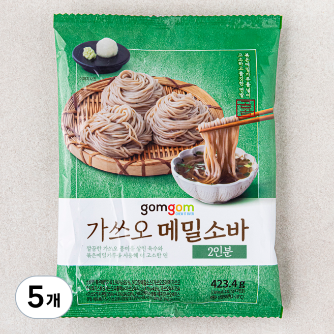 곰곰 가쓰오 메밀 소바 2인분, 423.4g, 5개