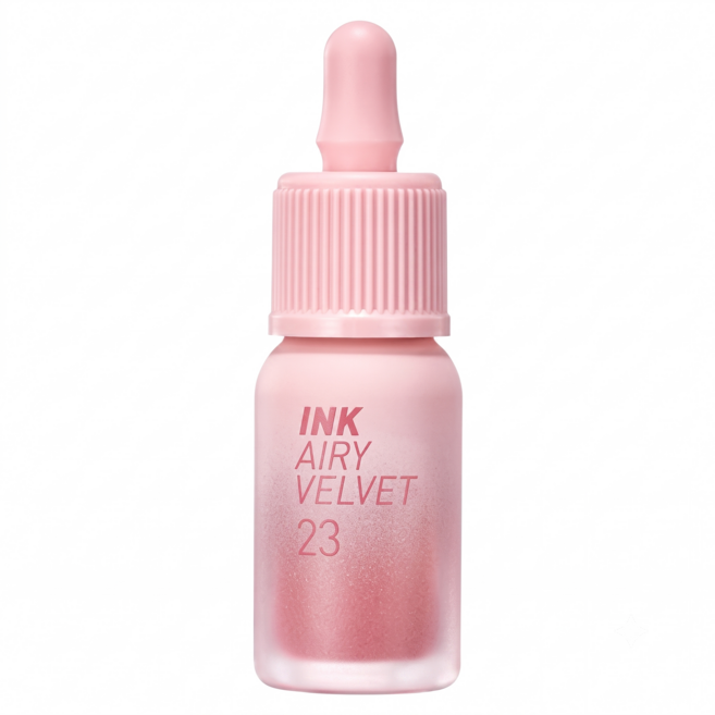 peripera 空氣感絲絨唇釉, 23白桃牛乳, 4g, 1瓶