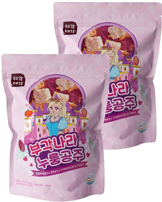 티각태각 부각나라 누룽공주, 2개, 200g