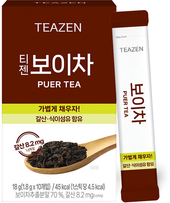 티젠 보이차 워터믹스, 1.8g, 10개입, 1개