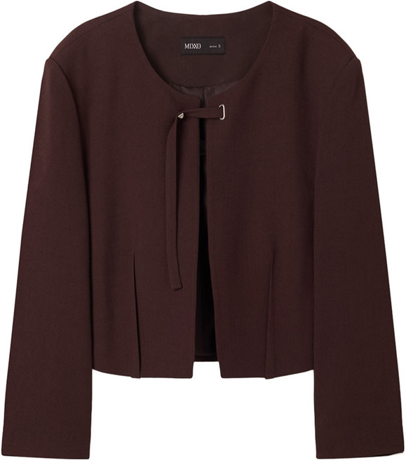 MIXXO 女款短版彈性西裝外套